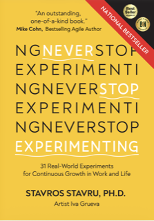 Never Stop Experimenting, the book cover